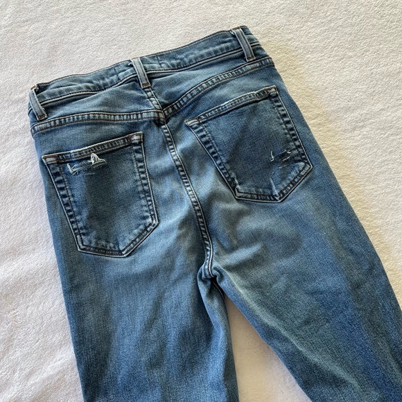Reformation High & Skinny Distressed Jeans in Rhine - Picture 4 of 7